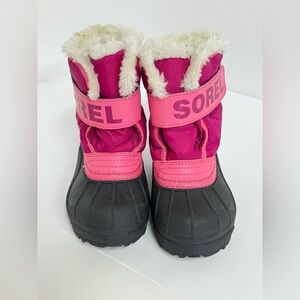 SOREL CHILDREN'S SNOW BOOT, Tropic Pink , size 7 - Preowned